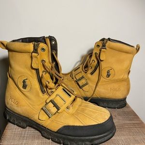 Ralph Lauren mens leather boots size 12